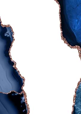 Navy Rose Gold Agate 29