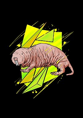 Naked mole design mouse