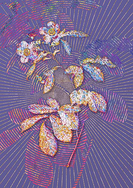 Pink Alpine Roses Mosaic