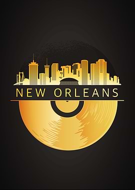 New Orleans City Skyline