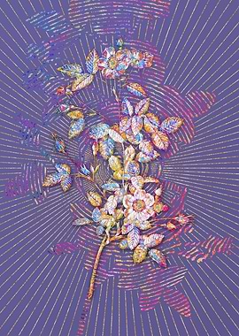 Pink Pompon Rose Mosaic