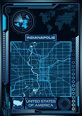 INDIANAPOLIS MAP USA