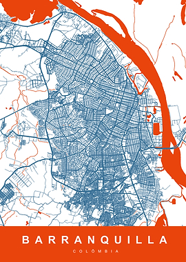 BARRANQUILLA Map COLOMBIA