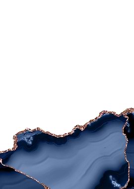 Navy Rose Gold Agate 23