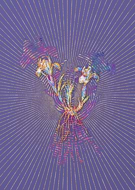 Sand Iris Mosaic Botanical