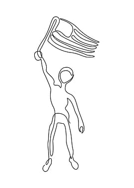 Human Holding USA Flag