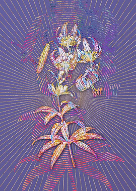 Turban Lily Mosaic Flower