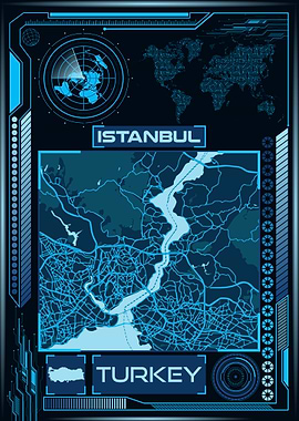 ISTANBUL MAP TURKEY