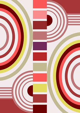 Retro Bauhaus Pattern 06