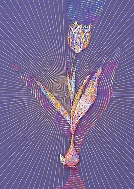 Tulip Mosaic Botanical Art