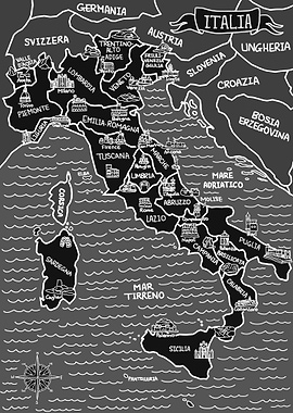 Mappa oscura dell Italia
