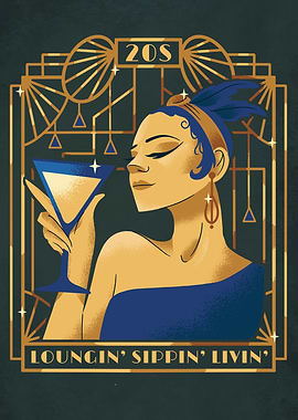 Golden 20s Party Girl