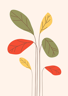 Botanical Tropical leaves