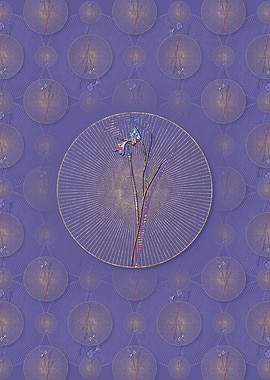 Blue Pipe Flower Pattern