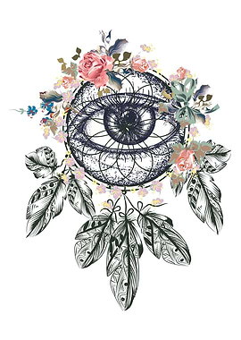 Boho Style Geometry Eye