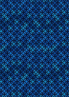 Blue Stained Glass Pattern