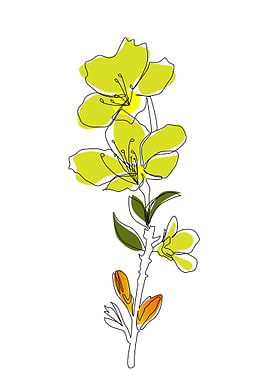 Flower Blossom boho style