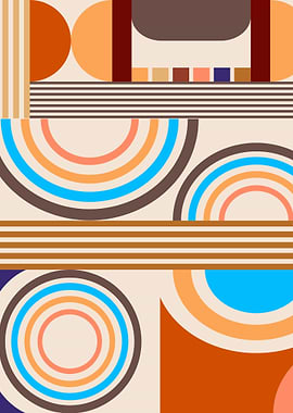Retro Bauhaus Pattern 04