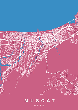 MUSCAT Map OMAN