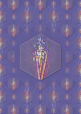 Blue Iris Pattern
