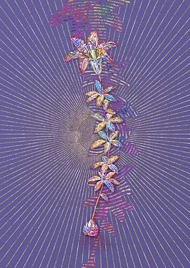 Wood Lily Mosaic Botanical