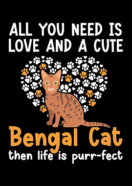 A Cute Bengal Cat