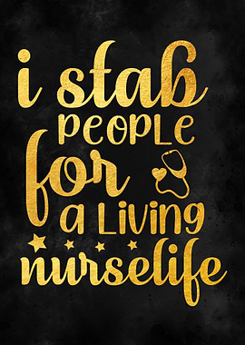 I stab people for living