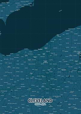 Cleveland city map