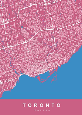 TORONTO Map CANADA