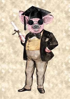 Hipster Graduate Hog Wild