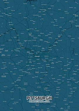 Pittsburgh city map