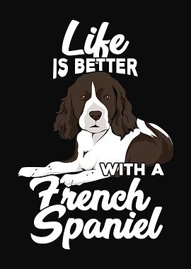 French Spaniel Dog Design