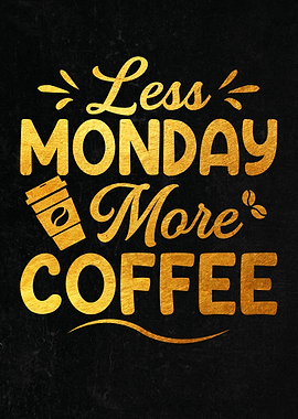 Less Monday More Coffee