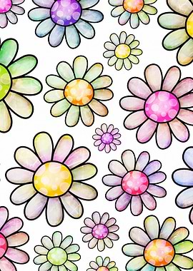 Doodle Daisy Flower 07