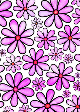 Doodle Daisy Flower 16