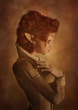 Portrait of an Elven girl