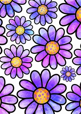 Doodle Daisy Flower 15