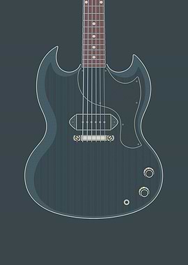 Dark Junior Solid Guitar