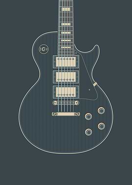 Dark Deluxe Rock Guitar