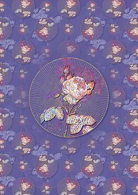 Pink Cabbage Rose Pattern