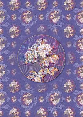 Pink Damask Rose Pattern