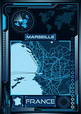 MARSEILLE MAP FRANCE
