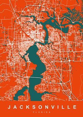 JACKSONVILLE Map FLORIDA