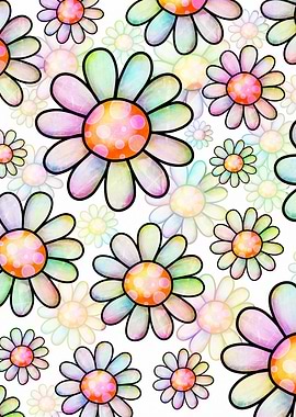 Doodle Daisy Flower 04