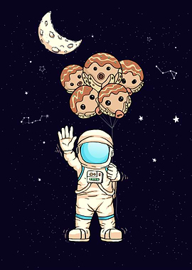 Celestial Space Astronaut