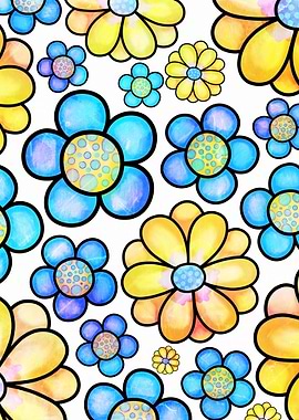 Doodle Daisy Flower 22