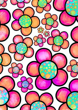 Doodle Daisy Flower 21