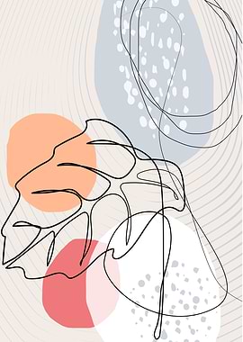 Leaf continuous one line