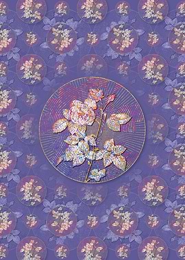 Pink Bourbon Roses Pattern