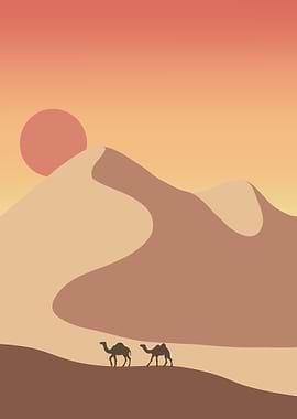 Calm Desert Illustration